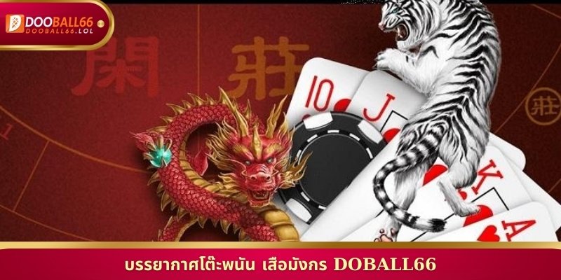 บรรยากาศโต๊ะพนัน เสือมังกร Doball66